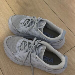 Hoka blue tennis shoes!!